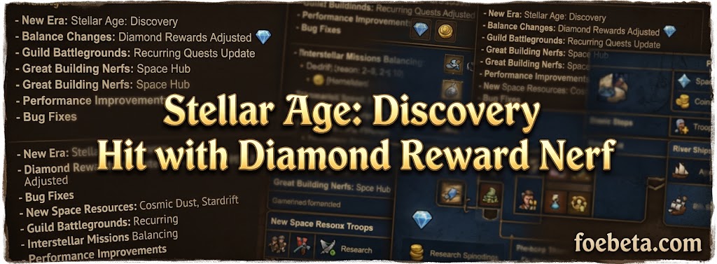 Stellar Age Discovery Hit with Diamond Reward Nerf